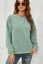 Load image into Gallery viewer, Dropped Shoulder Round Neck Sweatshirt