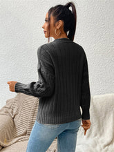 Load image into Gallery viewer, Round Neck Long Sleeve Sweater