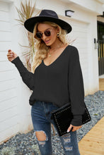 Load image into Gallery viewer, V-Neck Dolman Sleeve Sweater