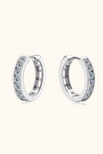 Load image into Gallery viewer, Moissanite 925 Sterling Silver Huggie Earrings