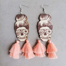 Load image into Gallery viewer, Spider Grandma Tassel Detail Dangle Earrings