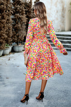 Load image into Gallery viewer, Ruffle Collar Flounce Sleeve Dress