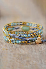 Load image into Gallery viewer, Handmade Teardrop Shape Triple Layer Beaded Bracelet