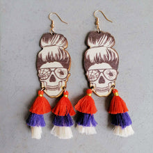 Load image into Gallery viewer, Spider Grandma Tassel Detail Dangle Earrings