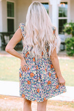 Load image into Gallery viewer, Floral Sweetheart Neck Empire Waist Dress