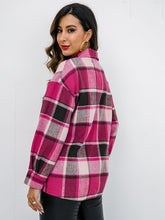 Load image into Gallery viewer, Plaid Button-Down Jacket