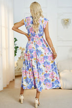 Load image into Gallery viewer, Floral V-Neck A-Line Midi Dress