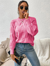 Load image into Gallery viewer, Round Neck Long Sleeve Sweater