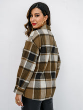 Load image into Gallery viewer, Plaid Button-Down Jacket