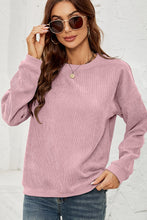 Load image into Gallery viewer, Dropped Shoulder Round Neck Sweatshirt