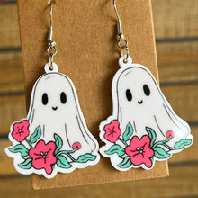 Load image into Gallery viewer, Halloween Theme Acrylic Dangle Earrings