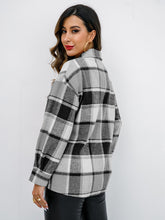 Load image into Gallery viewer, Plaid Button-Down Jacket