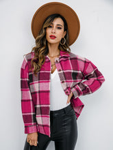 Load image into Gallery viewer, Plaid Button-Down Jacket