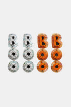 Load image into Gallery viewer, BOO Beaded Dangle Earrings