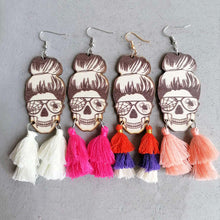 Load image into Gallery viewer, Spider Grandma Tassel Detail Dangle Earrings