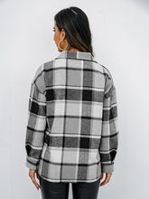 Load image into Gallery viewer, Plaid Button-Down Jacket