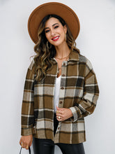 Load image into Gallery viewer, Plaid Button-Down Jacket