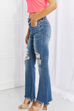 Load image into Gallery viewer, RISEN Full Size Hazel High Rise Distressed Flare Jeans