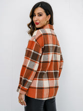 Load image into Gallery viewer, Plaid Button-Down Jacket