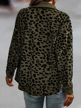 Load image into Gallery viewer, Full Size Leopard Buttoned Jacket