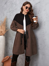 Load image into Gallery viewer, Two-Tone Dropped Shoulder Trench Coat