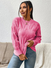 Load image into Gallery viewer, Round Neck Long Sleeve Sweater