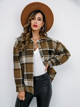 Load image into Gallery viewer, Plaid Button-Down Jacket