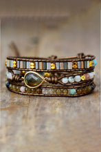 Load image into Gallery viewer, Handmade Triple Layer Beaded Bracelet