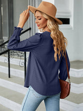 Load image into Gallery viewer, Square Neck Puff Sleeve Blouse