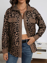 Load image into Gallery viewer, Full Size Leopard Buttoned Jacket