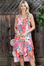 Load image into Gallery viewer, Floral Spaghetti Strap V-Neck Dress