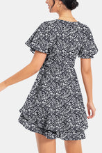 Load image into Gallery viewer, Surplice Neck Flutter Sleeve Dress