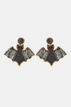 Load image into Gallery viewer, Bat Shape Beaded Dangle Earrings