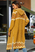 Load image into Gallery viewer, Bohemian Slit Hooded Duster Cardigan