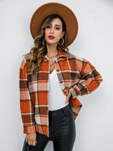 Load image into Gallery viewer, Plaid Button-Down Jacket