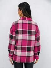 Load image into Gallery viewer, Plaid Button-Down Jacket