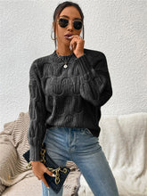 Load image into Gallery viewer, Round Neck Long Sleeve Sweater