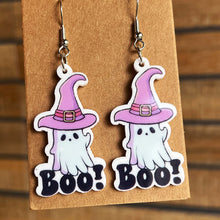 Load image into Gallery viewer, Halloween Theme Acrylic Dangle Earrings