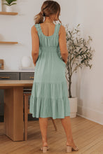 Load image into Gallery viewer, Smocked Waist Sleeveless Tiered Dress with Pockets