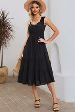 Load image into Gallery viewer, Smocked Waist Sleeveless Tiered Dress with Pockets