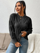 Load image into Gallery viewer, Round Neck Long Sleeve Sweater