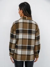 Load image into Gallery viewer, Plaid Button-Down Jacket