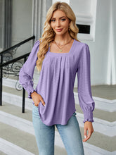 Load image into Gallery viewer, Square Neck Puff Sleeve Blouse