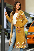 Load image into Gallery viewer, Bohemian Slit Hooded Duster Cardigan