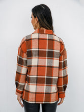 Load image into Gallery viewer, Plaid Button-Down Jacket