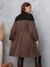 Load image into Gallery viewer, Two-Tone Dropped Shoulder Trench Coat