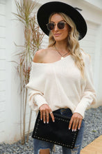 Load image into Gallery viewer, V-Neck Dolman Sleeve Sweater