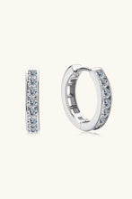 Load image into Gallery viewer, Moissanite 925 Sterling Silver Huggie Earrings