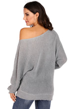 Load image into Gallery viewer, One Shoulder Dolman Sleeve Sweater