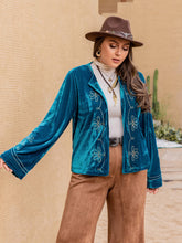 Load image into Gallery viewer, Plus Size Open Front Long Sleeve Jacket